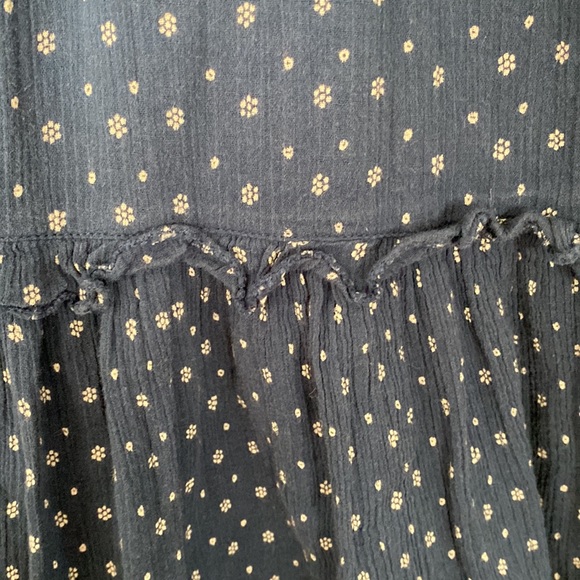 Ulla Johnson Navy Cotton Dress with Buttons - Picture 5 of 12